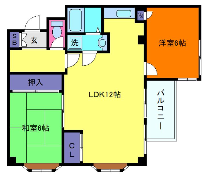 メゾンオリエンタルの間取り