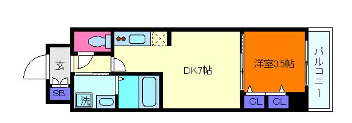 ファーストフィオーレ東灘の間取り