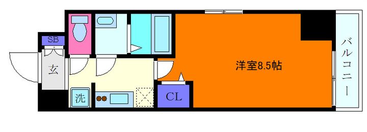 ファーストフィオーレ東灘504の間取り