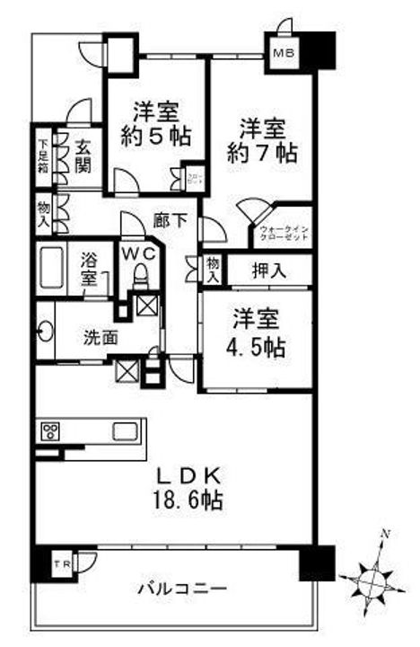 ジオ芦屋楠町の間取り