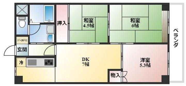 オリエントマンションの間取り