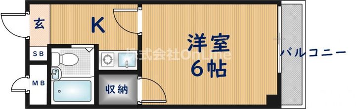 ハーモニーハイツ花園本町の間取り