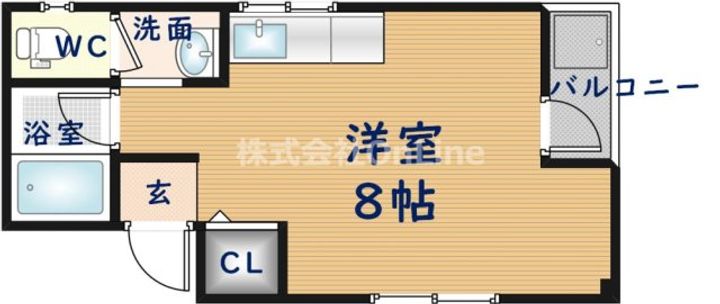 大阪府八尾市安中町1丁目(アパート)の賃貸物件の間取り