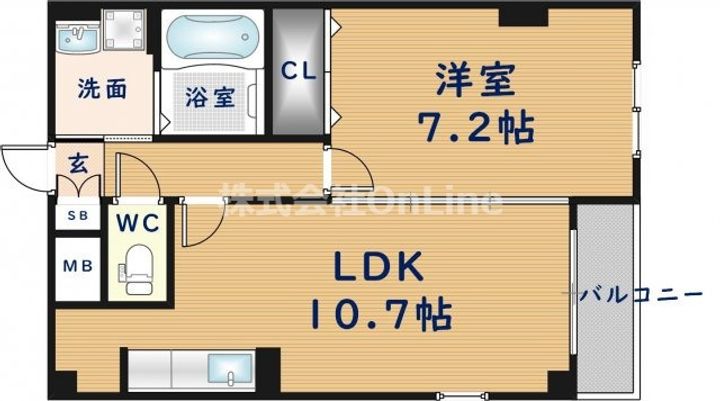 エアリーU.S.Ⅱの間取り