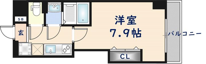 Luxe長田の間取り