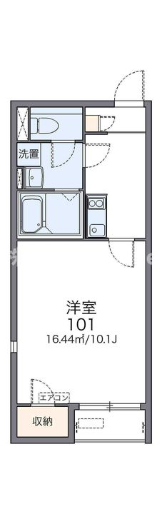 レオネクストアリビオ加美206の間取り
