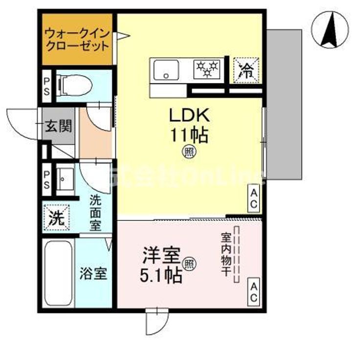 サンハイム横沼の間取り