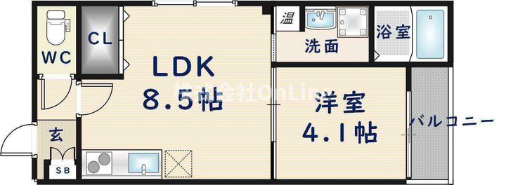 パラドール徳庵の間取り