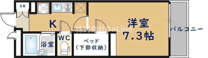 レオパレスライズ フリーの間取り