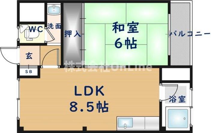 中野マンションの間取り