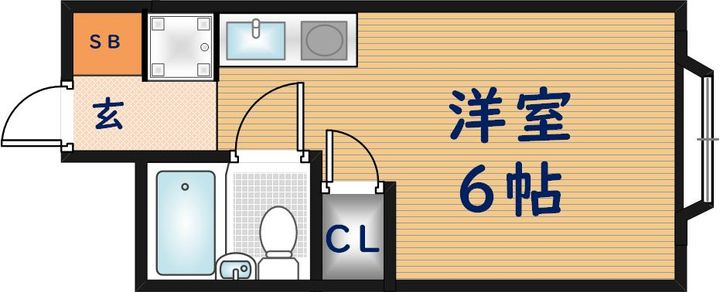 大阪府東大阪市近江堂2丁目(マンション)の賃貸物件の間取り