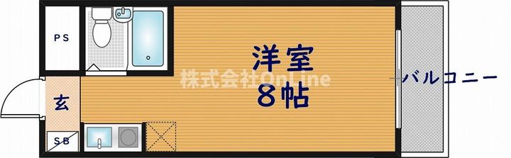 大阪府東大阪市小若江4丁目(マンション)の賃貸物件402の間取り