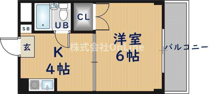 大阪府東大阪市菱屋東1丁目(マンション)の賃貸物件303の間取り