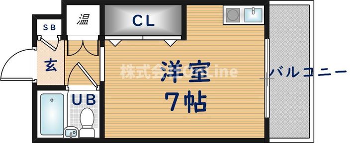 大阪府東大阪市下小阪3丁目(マンション)の賃貸物件の間取り