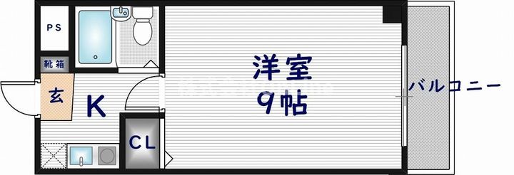 大阪府東大阪市上小阪2丁目(マンション)の賃貸物件306の間取り