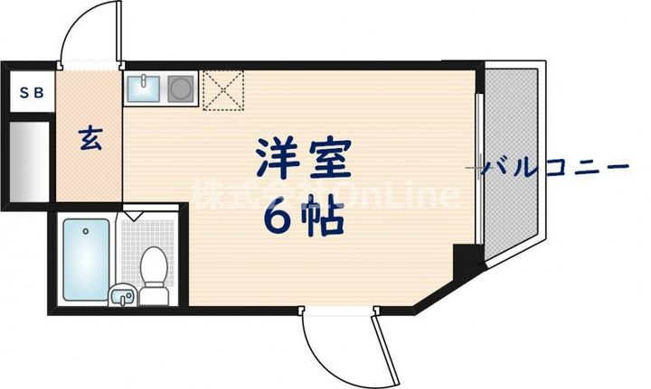 大阪府東大阪市下小阪2丁目(マンション)の賃貸物件307の間取り