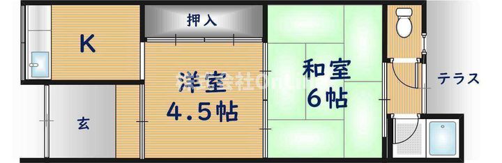 宝持荘の間取り