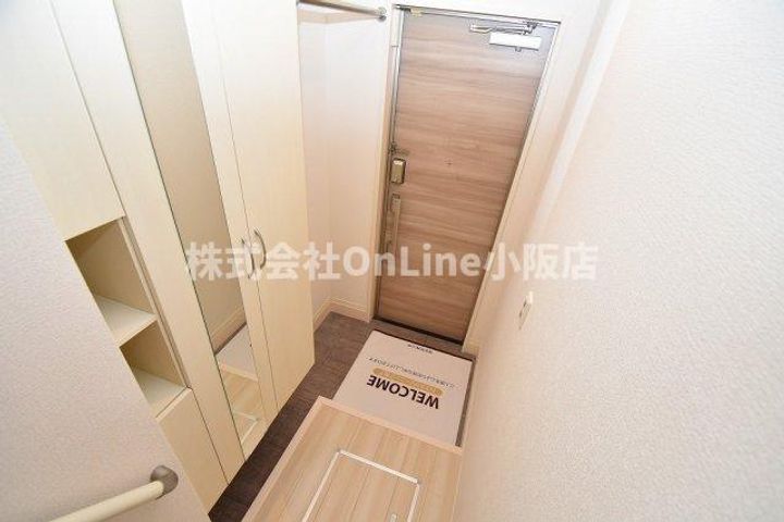 大阪府東大阪市柏田西1丁目(アパート)の賃貸物件の玄関