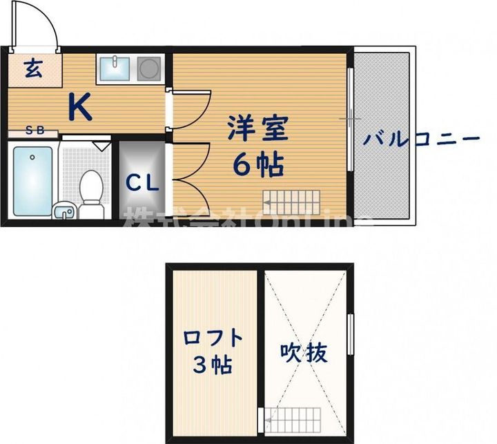 大阪府東大阪市吉松1丁目(アパート)の賃貸物件の間取り