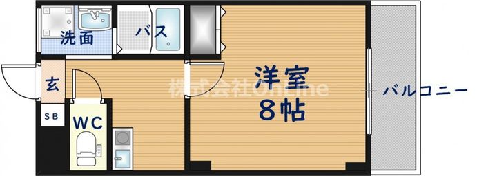 大阪府東大阪市新町(マンション)の賃貸物件の間取り