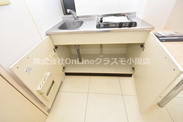 大阪府東大阪市岩田町4丁目(マンション)の賃貸物件のキッチン