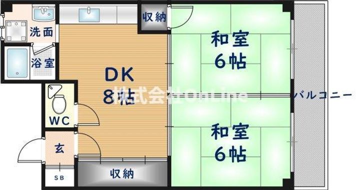 エメラルドマンションの間取り