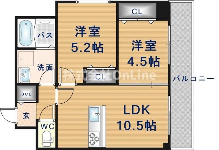 東祥グレイス菱屋西の間取り