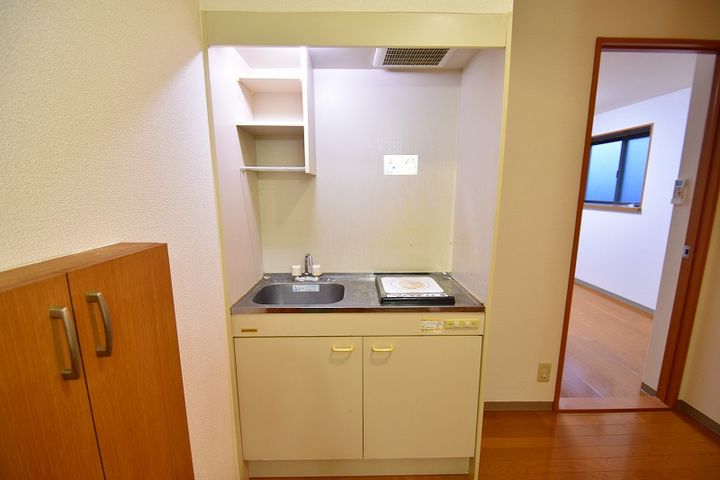 大阪府東大阪市小若江1丁目(マンション)の賃貸物件のキッチン