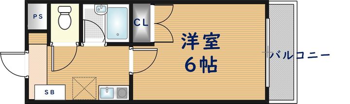 大阪府東大阪市小若江2丁目(マンション)の賃貸物件の間取り