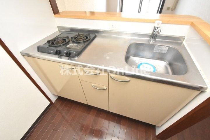 大阪府東大阪市菱屋西1丁目(マンション)の賃貸物件のキッチン