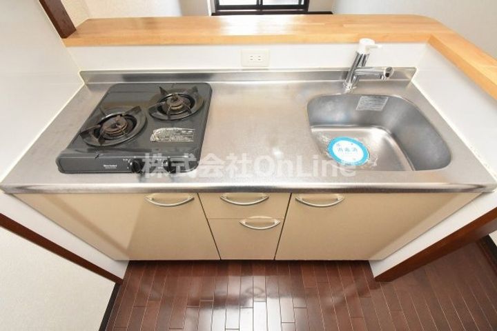大阪府東大阪市菱屋西1丁目(マンション)の賃貸物件のキッチン