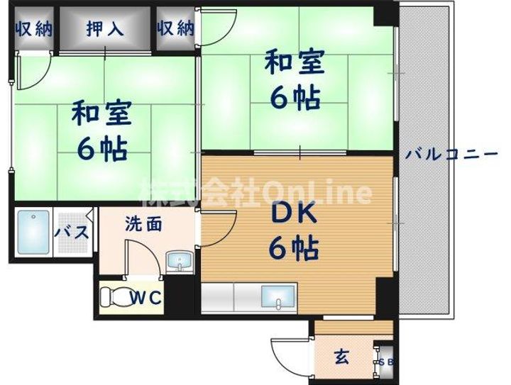 皐月マンションの間取り