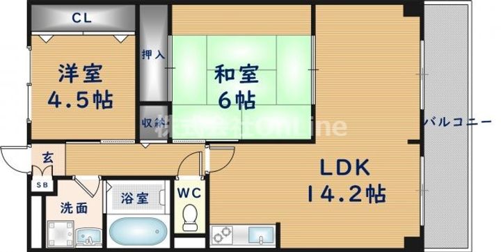 サンパティーク・メゾンの間取り