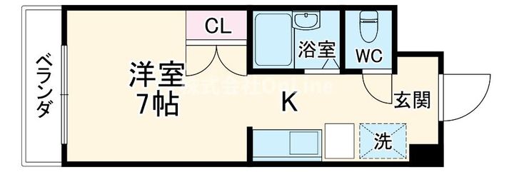 カレッジインエバグリーンの間取り