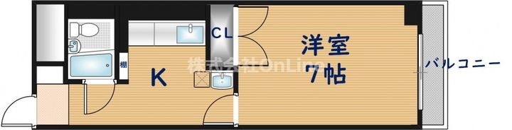 大阪府東大阪市横沼町1丁目(マンション)の賃貸物件の間取り
