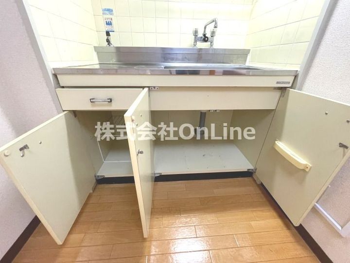 大阪府東大阪市横沼町1丁目(マンション)の賃貸物件のキッチン