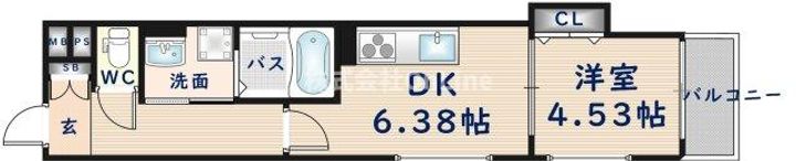 大阪府東大阪市柏田本町(アパート)の賃貸物件の間取り