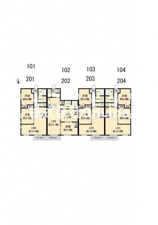 ファヴォリート志紀南の間取り