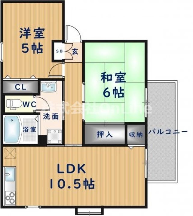 大阪府東大阪市新池島町2丁目(アパート)の賃貸物件の間取り