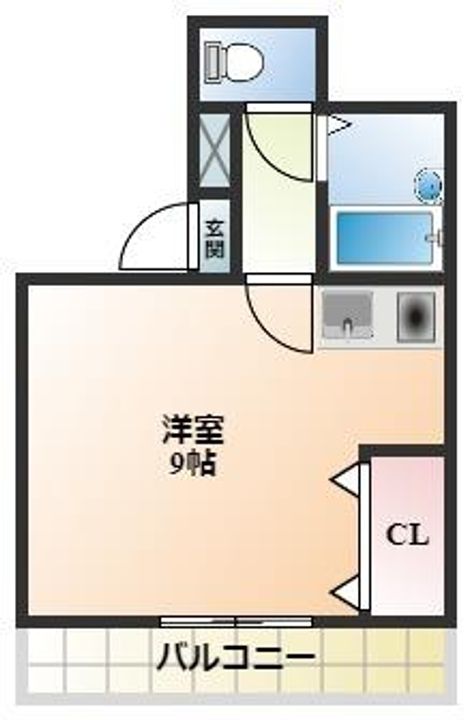 大阪府東大阪市小阪2丁目(マンション)の賃貸物件の間取り