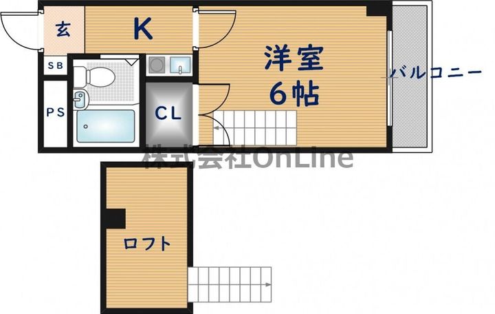 大阪府東大阪市御厨栄町2丁目(マンション)の賃貸物件の間取り