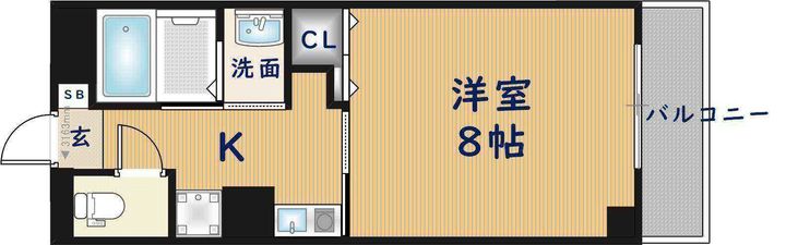 大阪府東大阪市御厨南2丁目(マンション)の賃貸物件の間取り