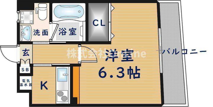 大阪府東大阪市西堤学園町1丁目(マンション)の賃貸物件の間取り