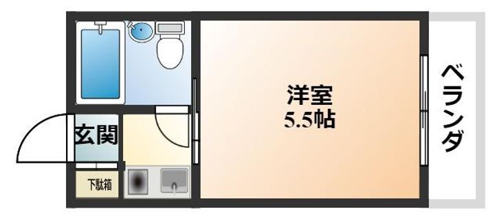 大阪府東大阪市永和1丁目(マンション)の賃貸物件の間取り