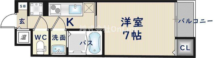 シェモワ八尾の間取り