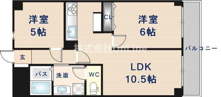グロースコート新町の間取り