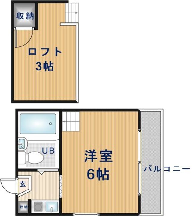 スリーテンロフトの間取り