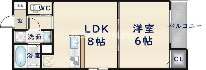 フェリーチェ下小阪の間取り