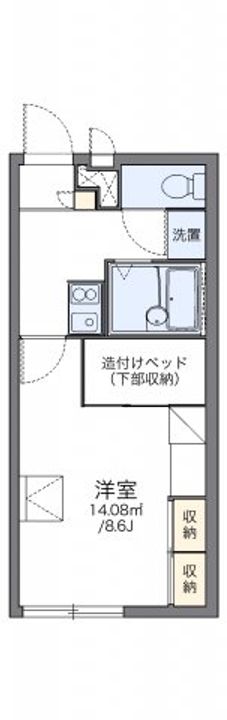 レオパレスエスペーロ・I202の間取り