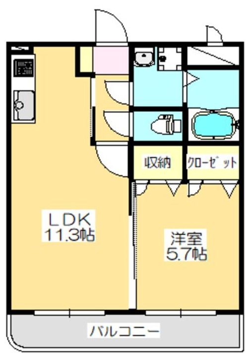マリベールはやしまちの間取り